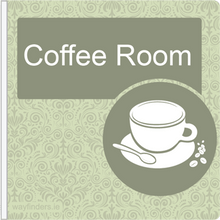 Load image into Gallery viewer, Dementia Friendly Projecting Coffee Room Sign
