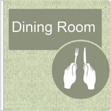 Load image into Gallery viewer, Dementia Friendly Projecting Dining Room Sign
