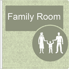 Load image into Gallery viewer, Dementia Friendly Projecting Family Room Sign
