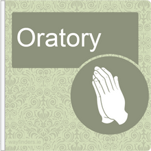 Load image into Gallery viewer, Dementia Friendly Projecting Oratory Sign
