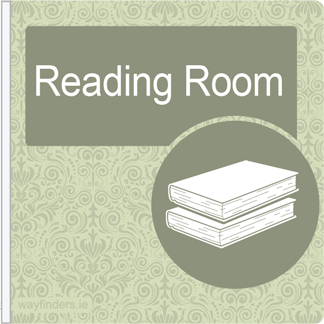 Dementia Friendly Projecting Reading Room Sign