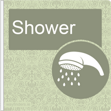 Load image into Gallery viewer, Dementia Friendly Projecting Shower Sign
