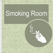 Load image into Gallery viewer, Dementia Friendly Projecting Smoking Room Sign
