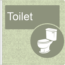 Load image into Gallery viewer, Dementia Friendly Projecting Toilet Sign
