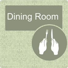 Load image into Gallery viewer, Dementia Friendly Dining Room Door Sign
