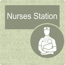 Load image into Gallery viewer, Dementia Friendly Nurses Station Door Sign
