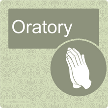 Load image into Gallery viewer, Dementia Friendly Oratory Door Sign
