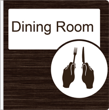 Load image into Gallery viewer, Dementia Friendly Projecting Dining Room Sign
