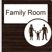 Load image into Gallery viewer, Dementia Friendly Projecting Family Room Sign
