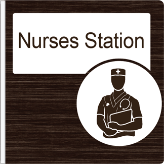 Dementia Friendly Projecting Nurses Station Sign