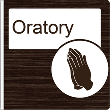 Load image into Gallery viewer, Dementia Friendly Projecting Oratory Sign
