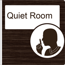 Load image into Gallery viewer, Dementia Friendly Projecting Quiet Room Sign
