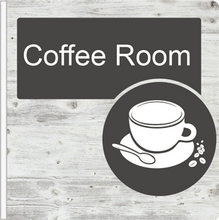 Load image into Gallery viewer, Dementia Friendly Projecting Coffee Room Sign
