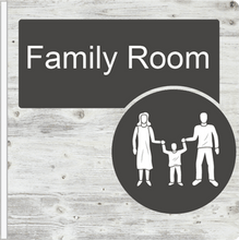 Load image into Gallery viewer, Dementia Friendly Projecting Family Room Sign
