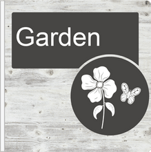 Load image into Gallery viewer, Dementia Friendly Projecting Garden Sign
