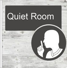 Load image into Gallery viewer, Dementia Friendly Projecting Quiet Room Sign
