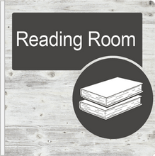 Load image into Gallery viewer, Dementia Friendly Projecting Reading Room Sign
