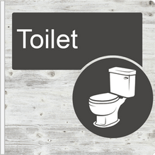 Load image into Gallery viewer, Dementia Friendly Projecting Toilet Sign
