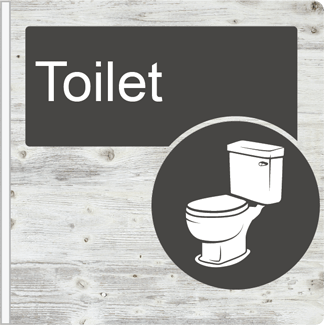 Dementia Friendly Projecting Toilet Sign