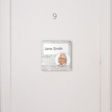 Load image into Gallery viewer, Dementia Friendly Signage Personalised Room Sign White
