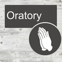 Load image into Gallery viewer, Dementia Friendly Oratory Door Sign
