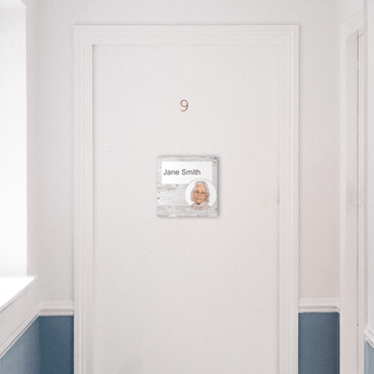 Dementia Friendly Sign Personalised Door Sign White