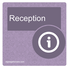 Load image into Gallery viewer, Dementia Sign - Heather Purple Door
